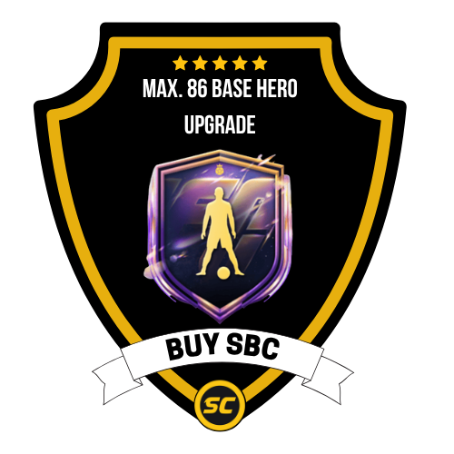 EA FC 26 SBC Max. 86 Base Hero Upgrade - PS4, PS5, Xbox One, Xbox Series X, Xbox Series S